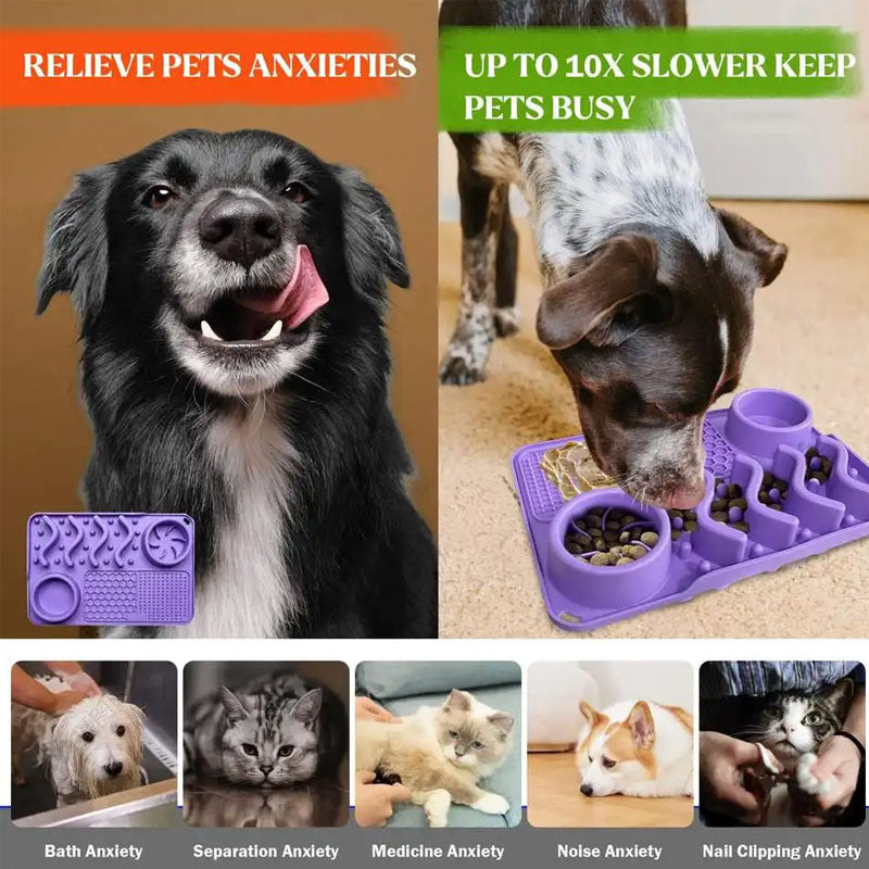 Silicone Pet Lick Mat with Suction Base