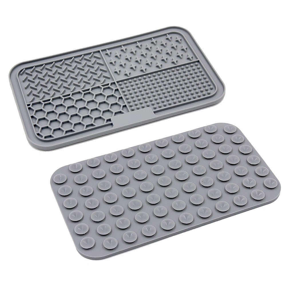 Silicone Pet Licking Mat Slow Feeder with Suction Cups