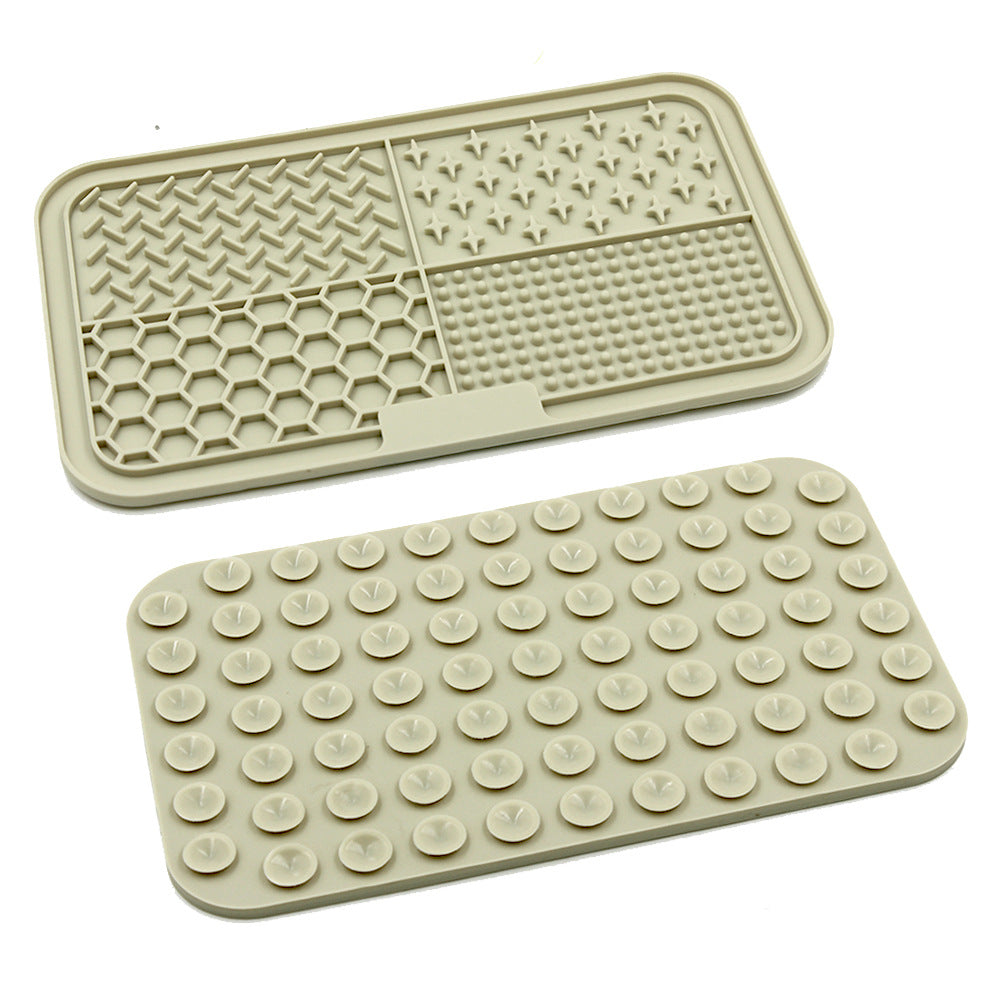 Silicone Pet Licking Mat Slow Feeder with Suction Cups