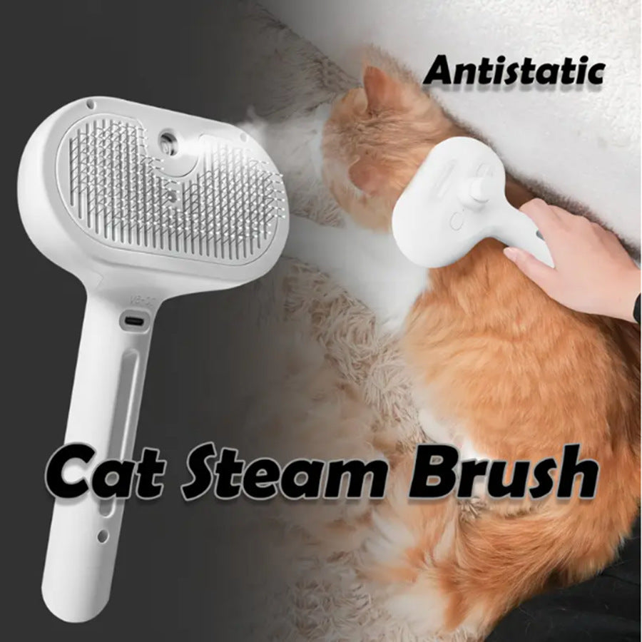 Pet Spray Massage Comb for Dogs and Cats ? Steam Comb for Removing Loose Hair