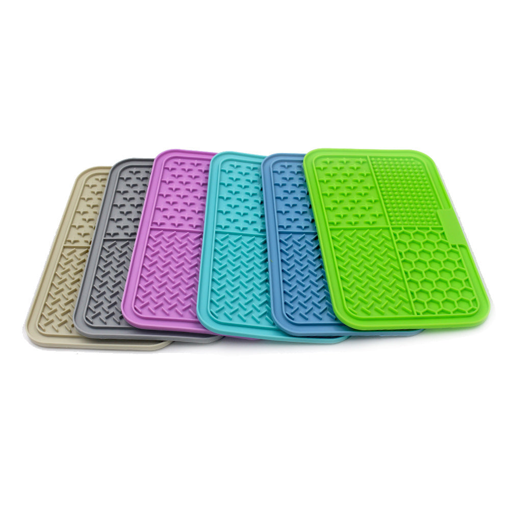Silicone Pet Licking Mat Slow Feeder with Suction Cups