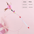 Interactive Cat Teaser Fishing Rod with Feather and Bell