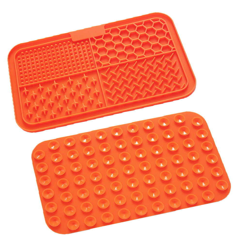 Silicone Pet Licking Mat Slow Feeder with Suction Cups