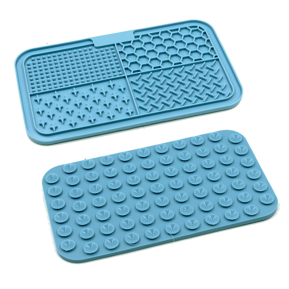 Silicone Pet Licking Mat Slow Feeder with Suction Cups
