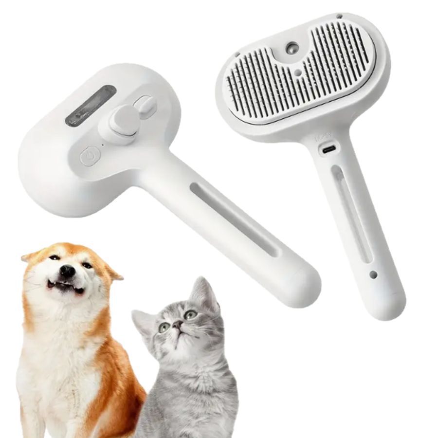 Pet Spray Massage Comb for Dogs and Cats ? Steam Comb for Removing Loose Hair