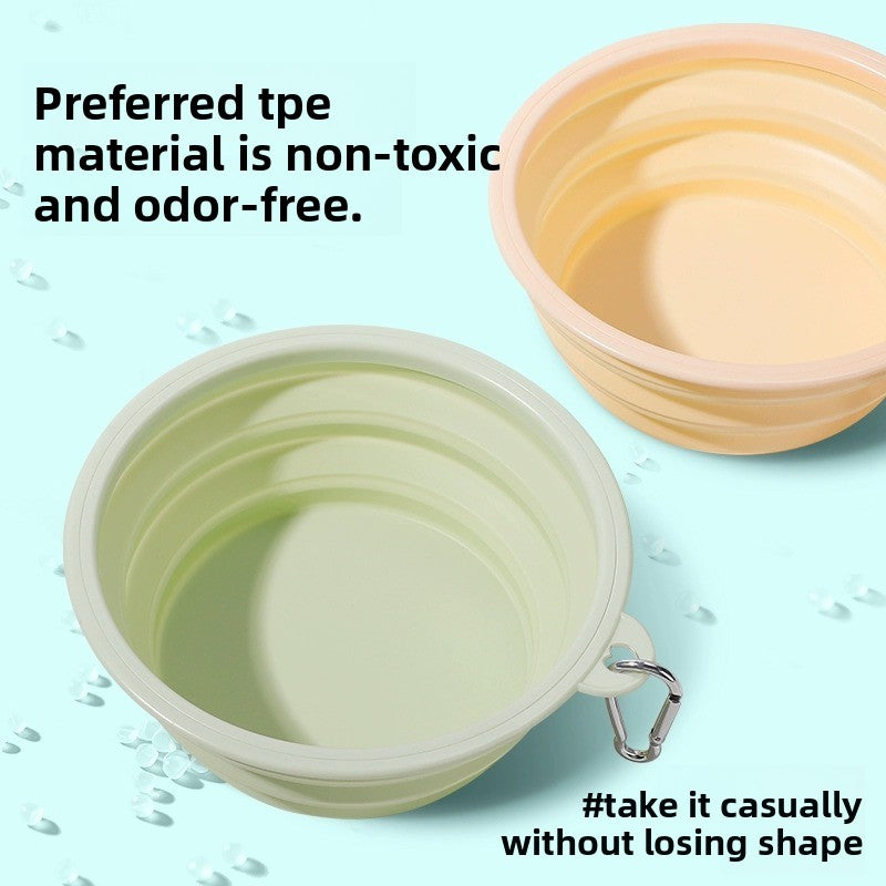 Foldable Silicone Pet Bowl for Outdoor Travel